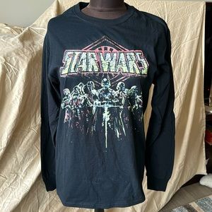 Star Wars Black Long Sleeve Shirt Size Medium